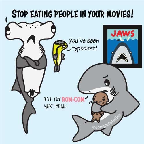 Stop eating people in your movies. I'll try rom-com next year