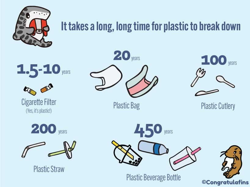 How long it takes plastic to break down
